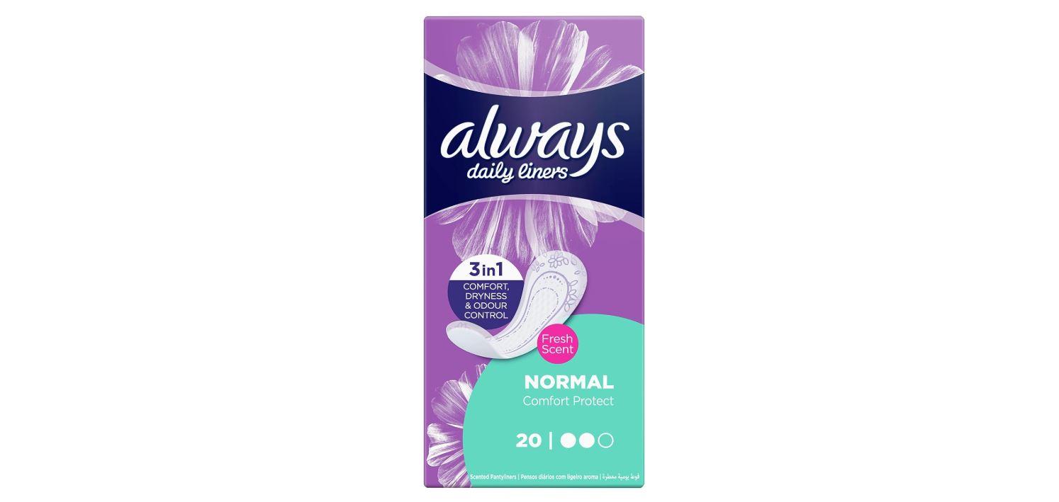 Always Daily Liners Comfort Protect Normal 40 ct