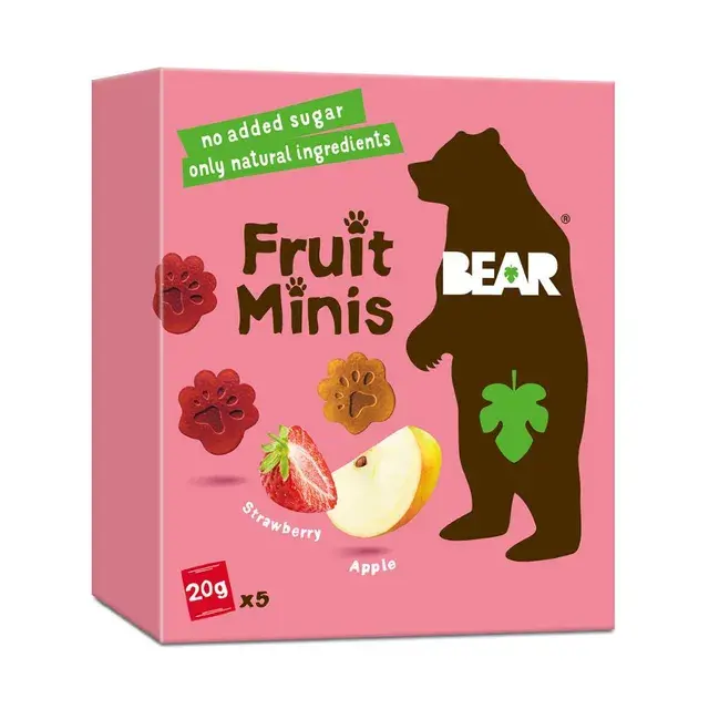 BEAR Fruit Minis Strawberry & Apple - 20g (Pack of 5)