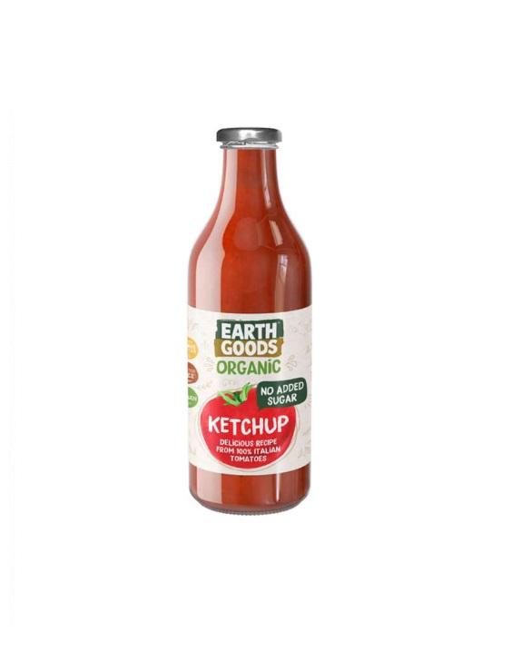 Earth Goods Organic Ketchup, No Added Sugar - 400g