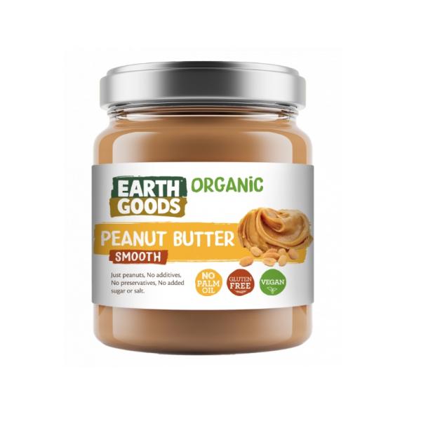 Earth Goods Organic Smooth Peanut Butter GF - 220g