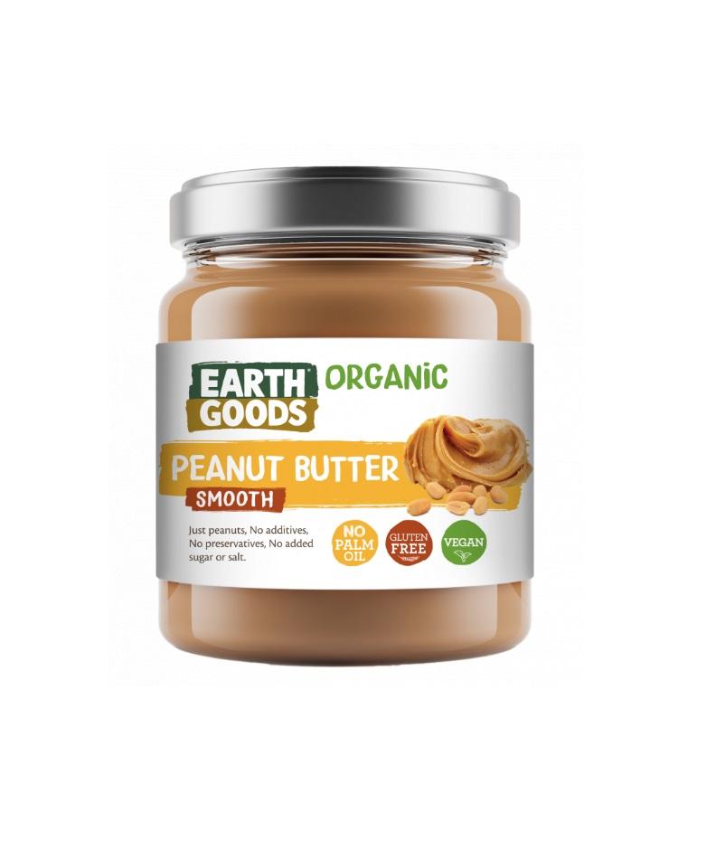 Earth Goods Organic Smooth Peanut Butter GF - 220g