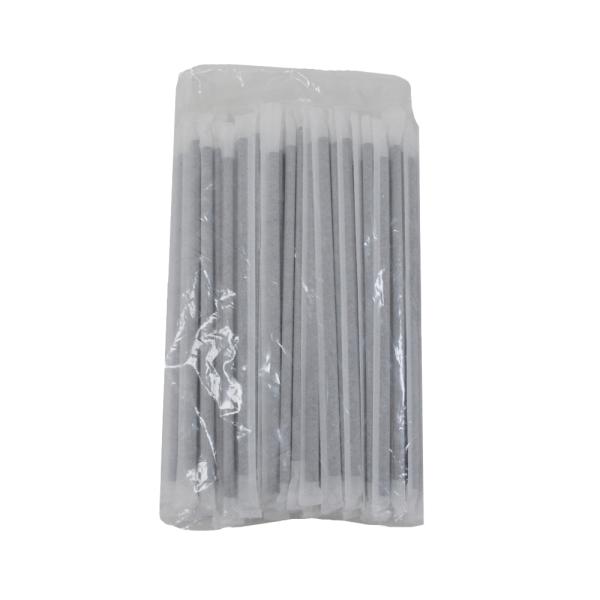 Eco Friendly Straws, Black (Individually Wrapped) - 6 mm