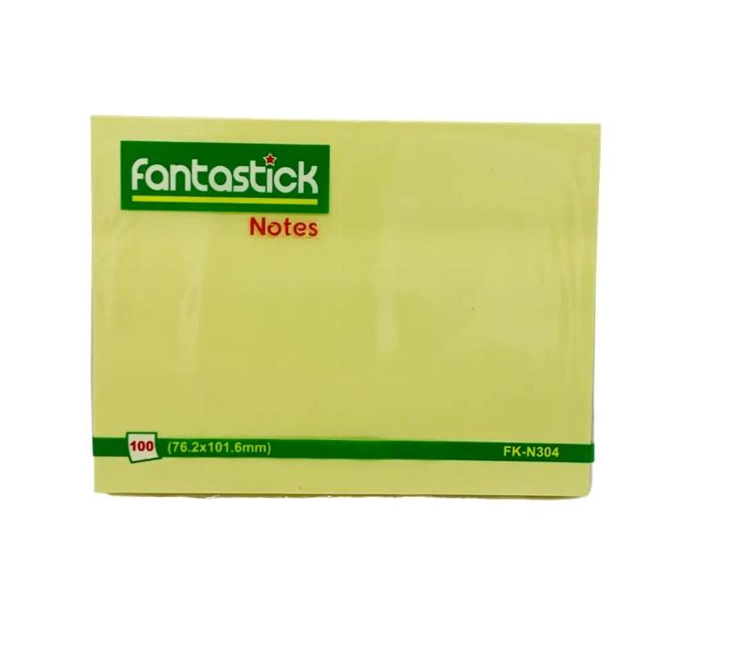 Fantastick Sticky Notes, 76.2 x 101.6 mm - 100 Sheet