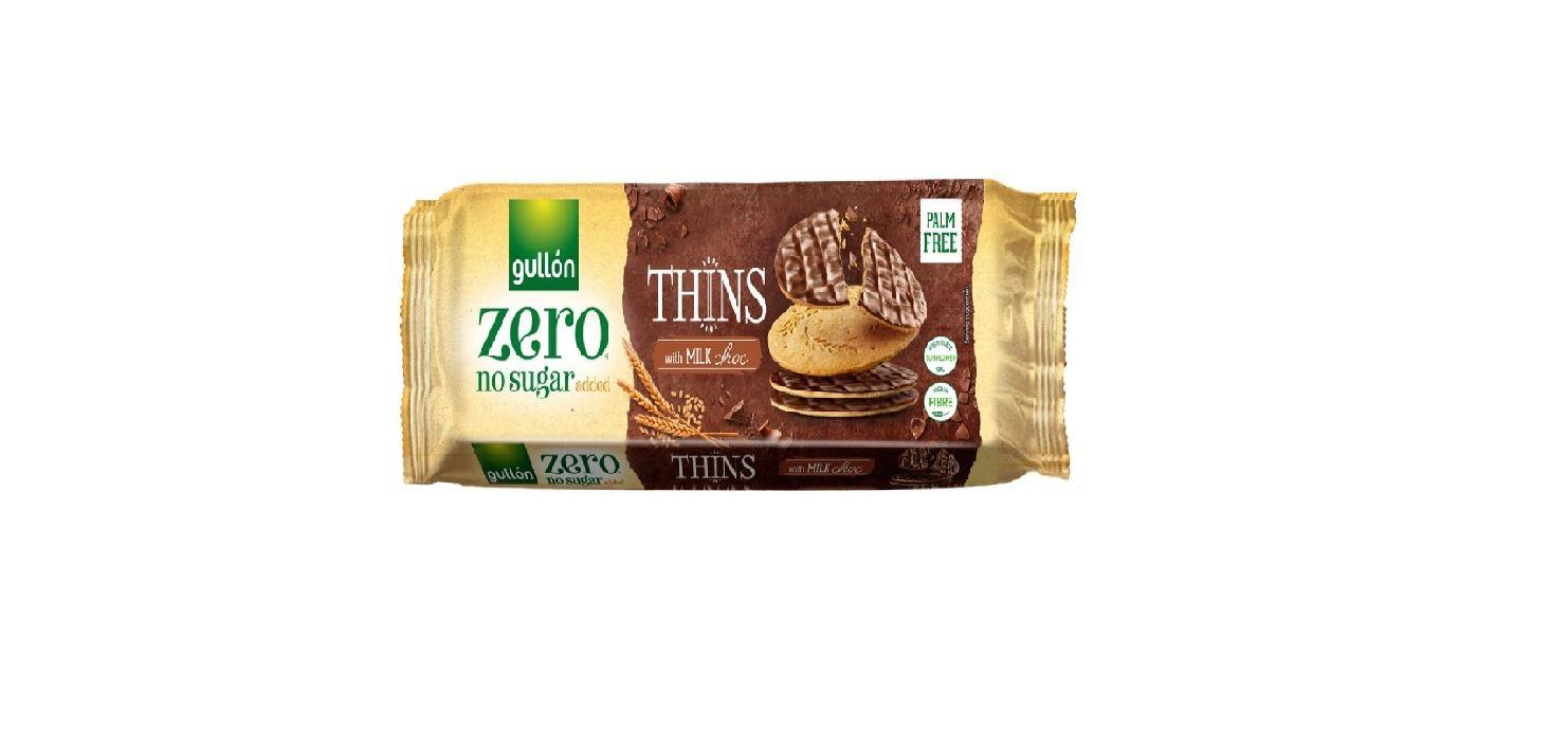 Gullon No Sugar Added Thins with Milk Choco - 150g