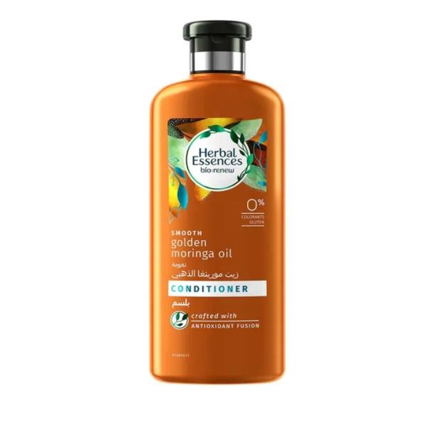 Herbal Essences Bio:Renew Natural Conditioner with Golden Moringa Oil for Hair Smoothness - 400 ml