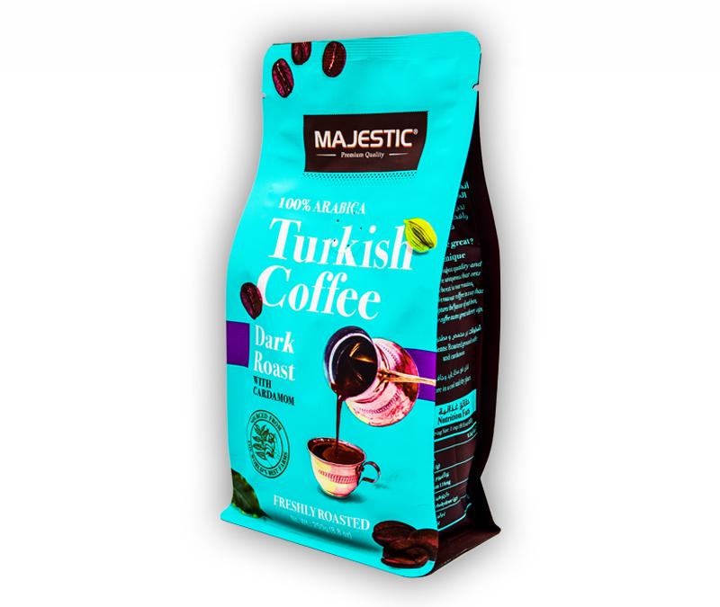 Majestic Dark Turkish Coffee with Cardamom - 250g