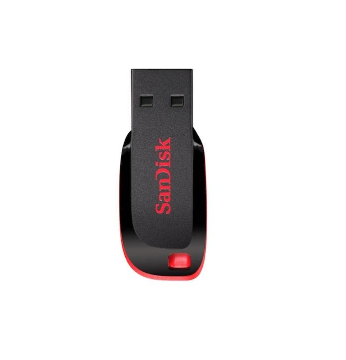 SanDisk Cruzer Blade USB Flash Drive, Black - 128GB