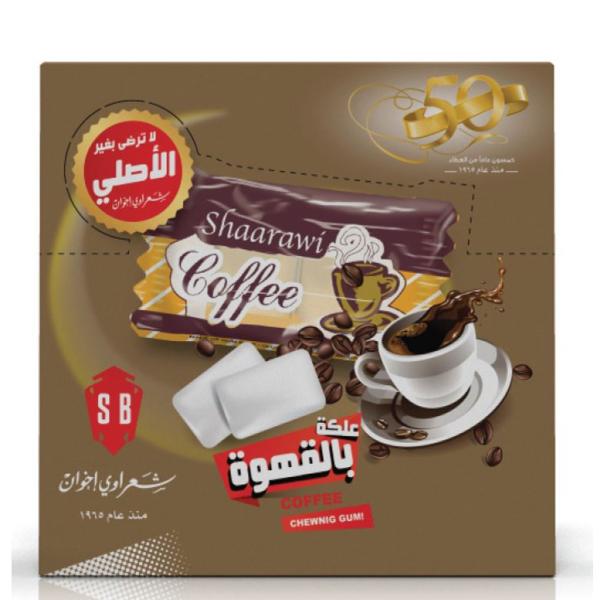 Sharawi Coffee Flavor Chewing Gum - 100 packets x 2 pcs