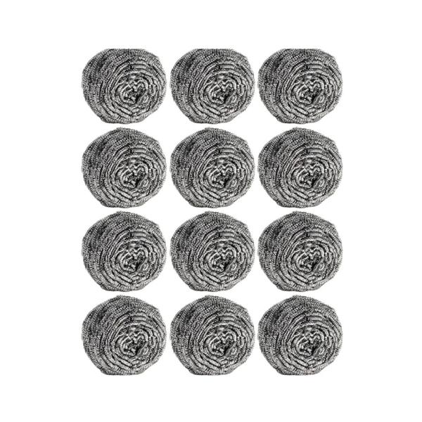 Steel Wool Scrubber - 12 pcs