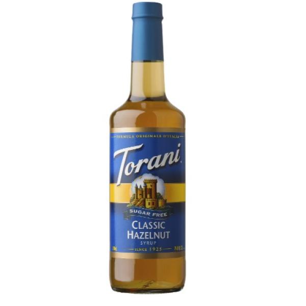 Torani Sugar Free, Hazelnut Classic Syrup - 750 ml