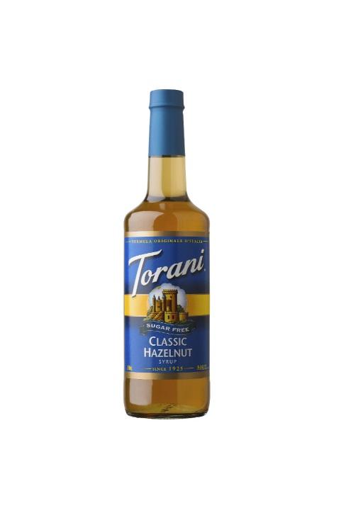 Torani Sugar Free, Hazelnut Classic Syrup - 750 ml