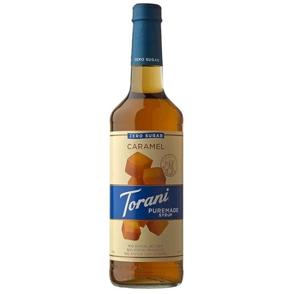 Torani Sugar Free Puremade, Caramel Syrup - 750 ml