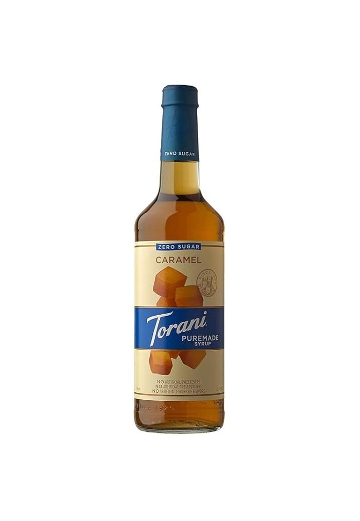 Torani Sugar Free Puremade, Caramel Syrup - 750 ml