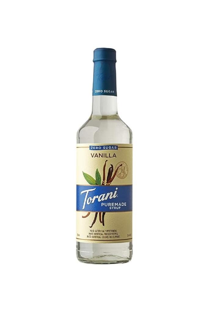 Torani Sugar Free Puremade, Vanilla Syrup - 750 ml