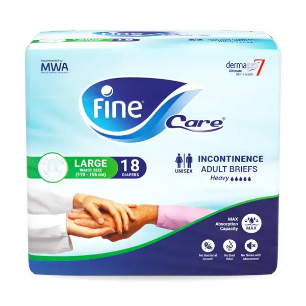 Fine Adult Diaper - Fine Care - Large - 18 Diapers