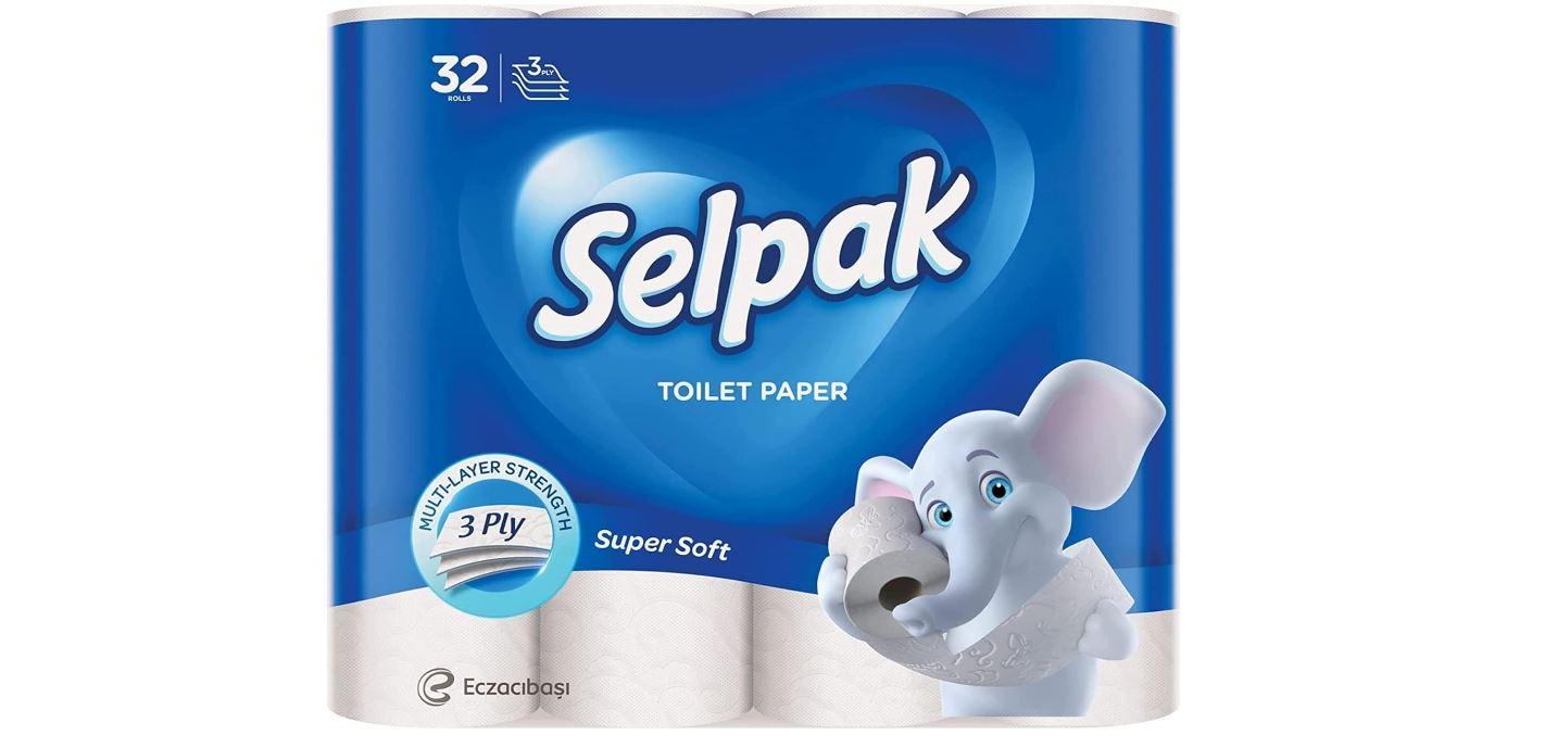 Selpak Super Soft Toilet Paper, 3 Ply - 32 Rolls